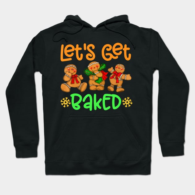 lets get baked christmas baking cokkies Hoodie by Mitsue Kersting